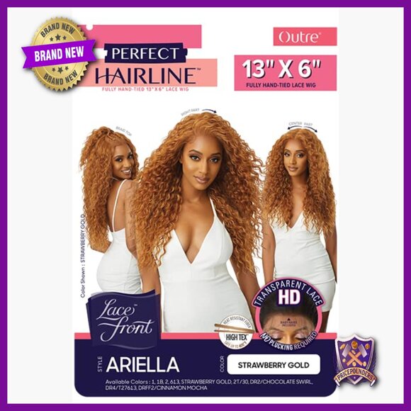 Synthetic HD Lace Front Wig 13x6 Heat Resistant Pre-Plucked main image 6